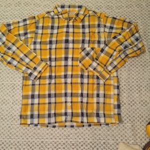 Deadstock 1950s boys sanforized town topic long sleeve button up dress shirt siz